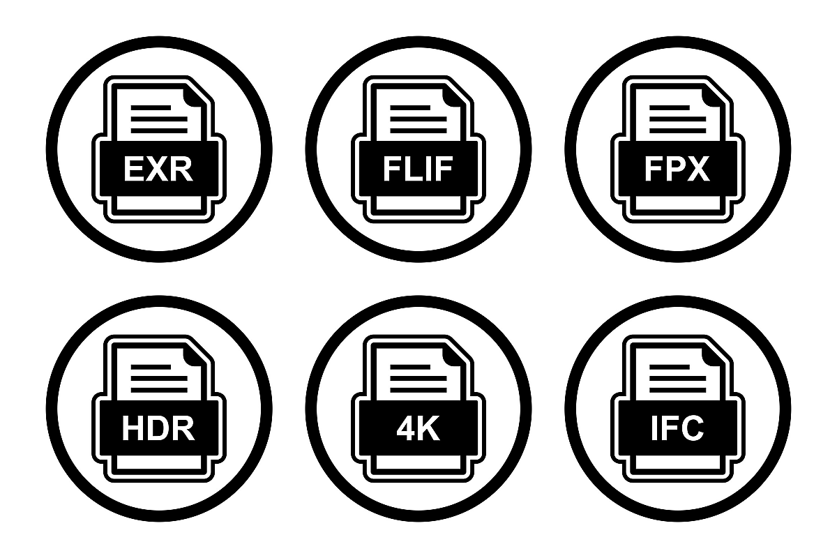Set Of File Formats Icons example image 1
