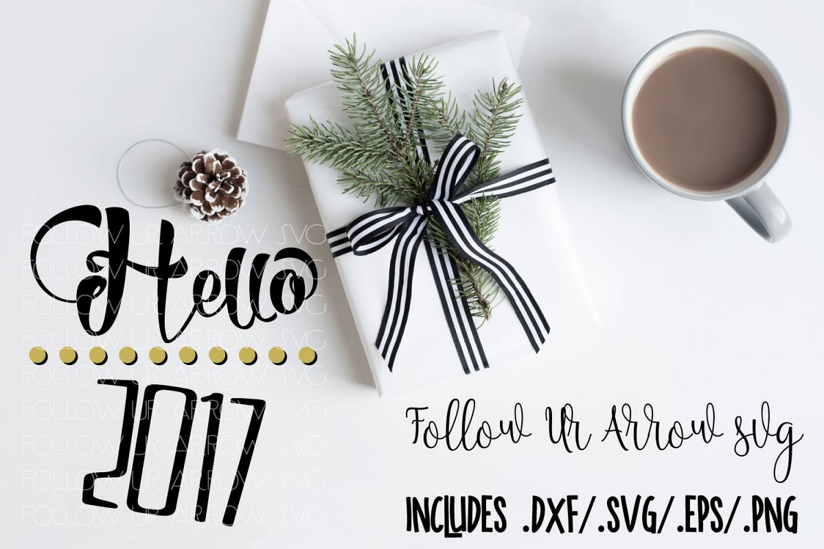 Hello 2017 New Year example image 1