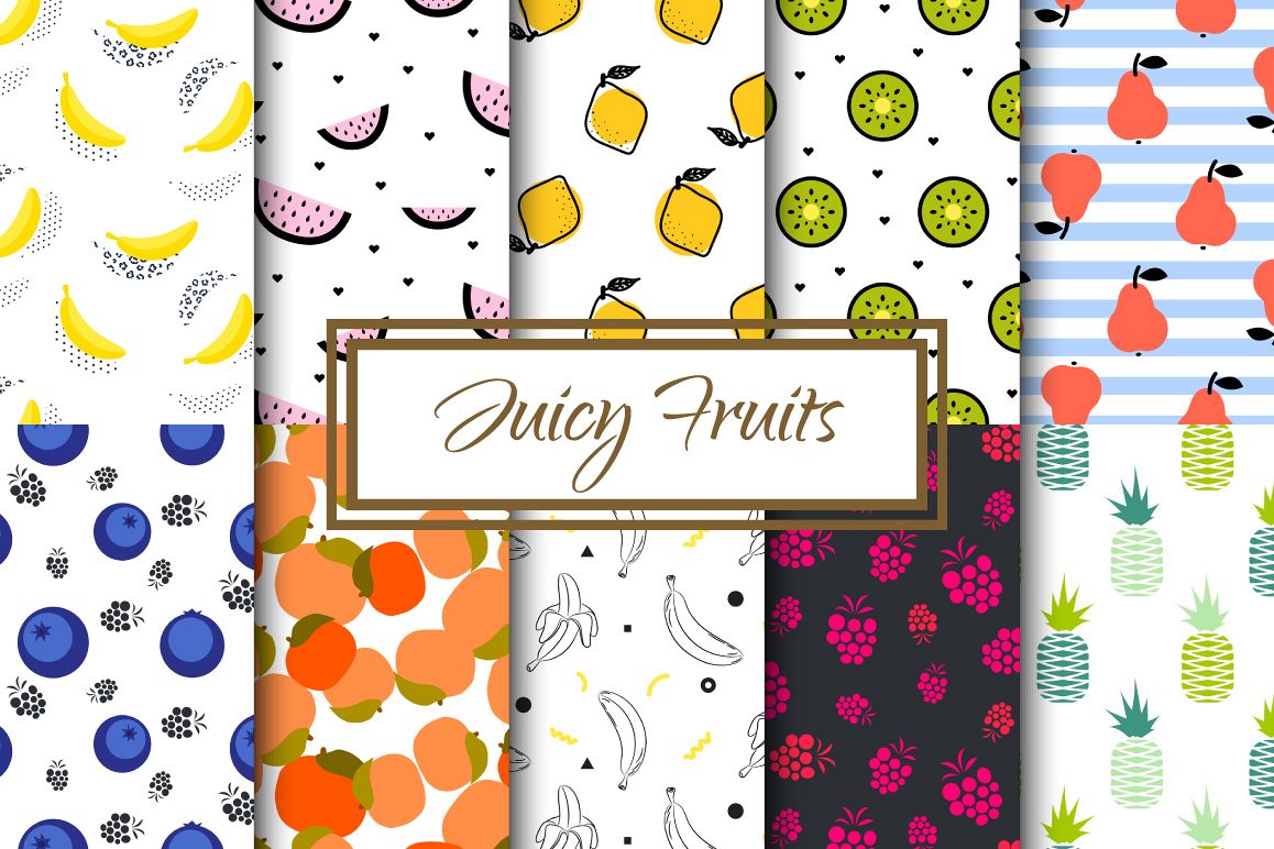 Juicy Pop Art Fruits example image 1