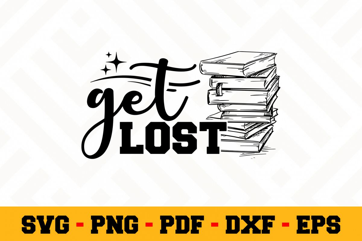 Book Lover SVG Design n622| Reading SVG Cut File example image 1