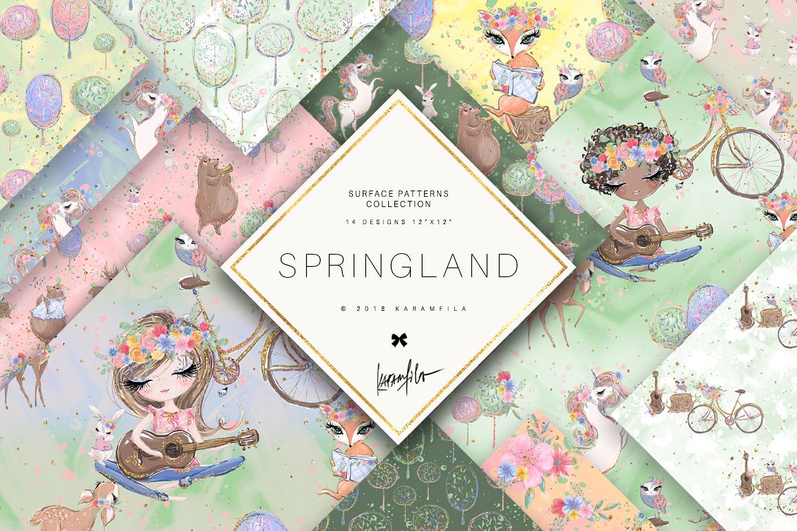 Spring Woodland Patterns example image 1