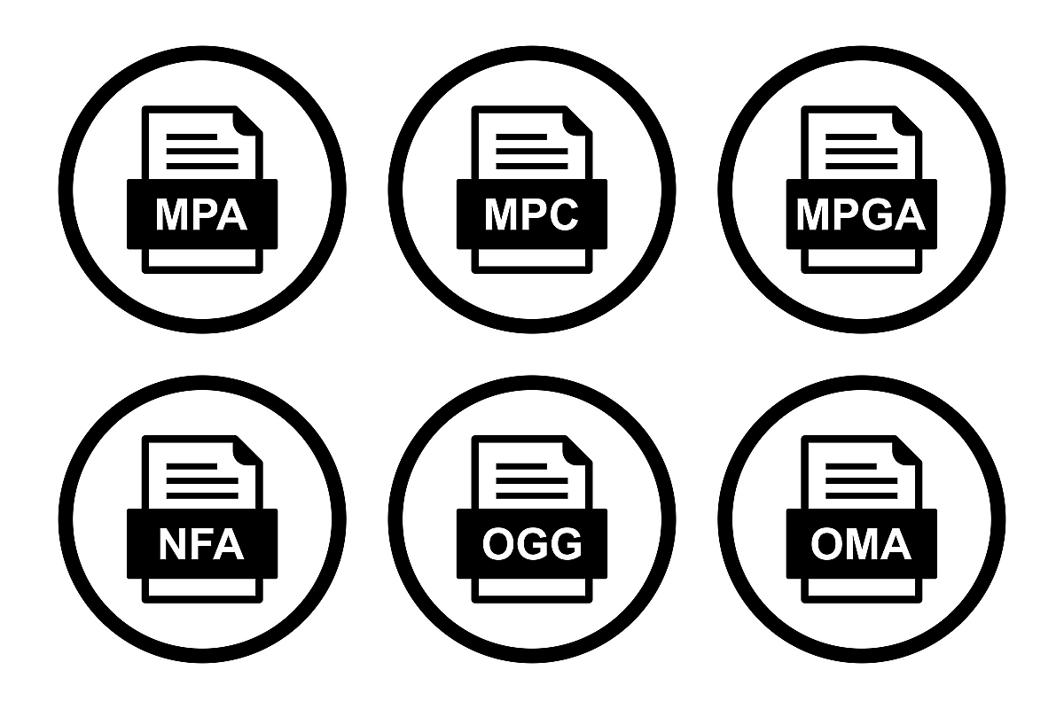 Set Of File Formats Icons example image 1