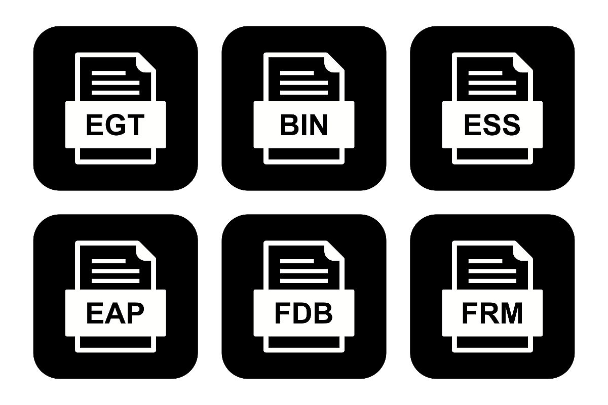 Set Of File Formats Icons example image 1