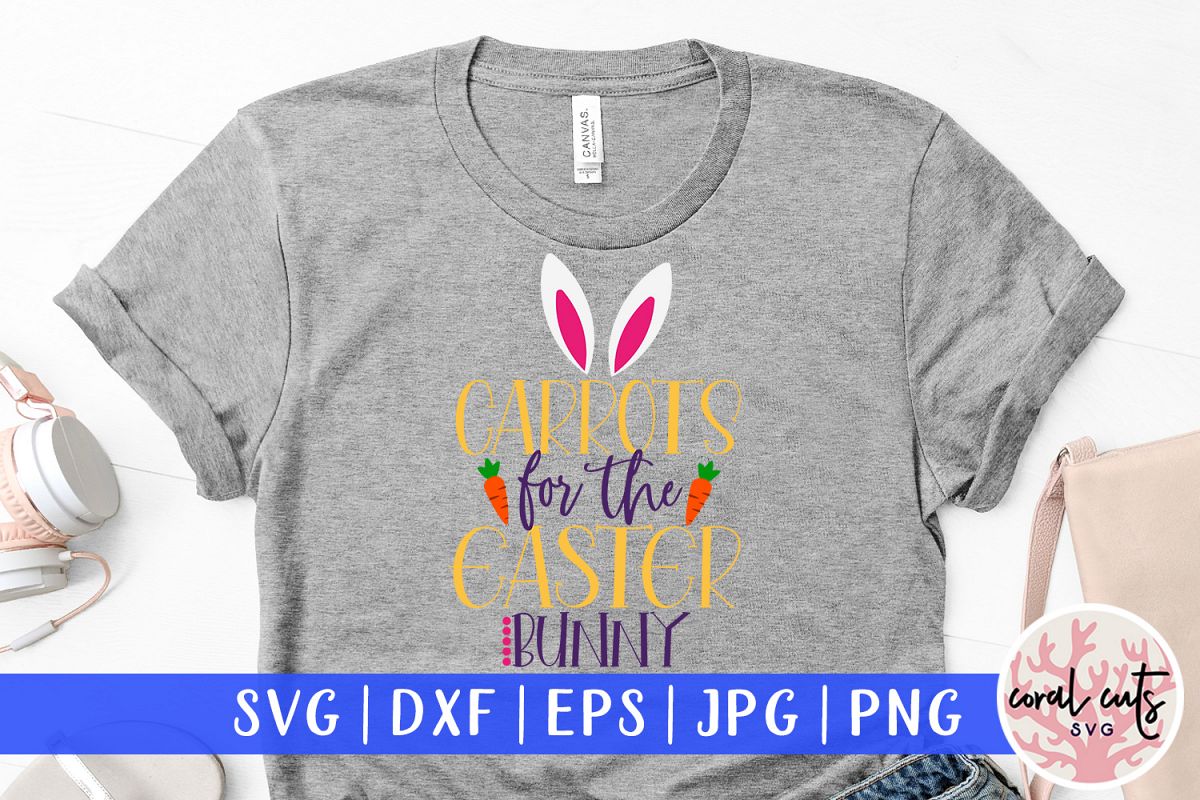 Carrots for the easter bunny - Easter SVG EPS DXF PNG File example image 1