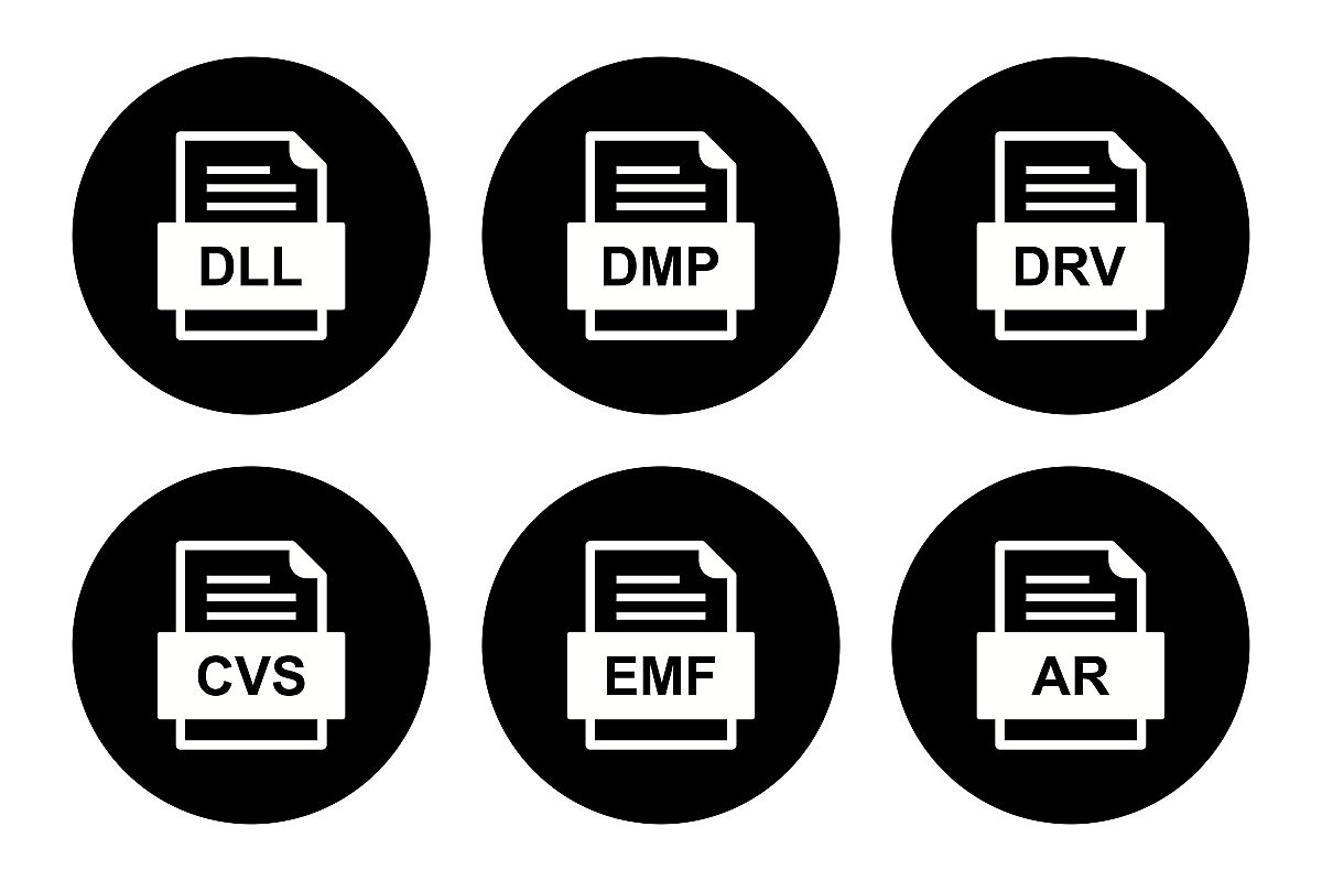 Set Of File Formats Icons example image 1