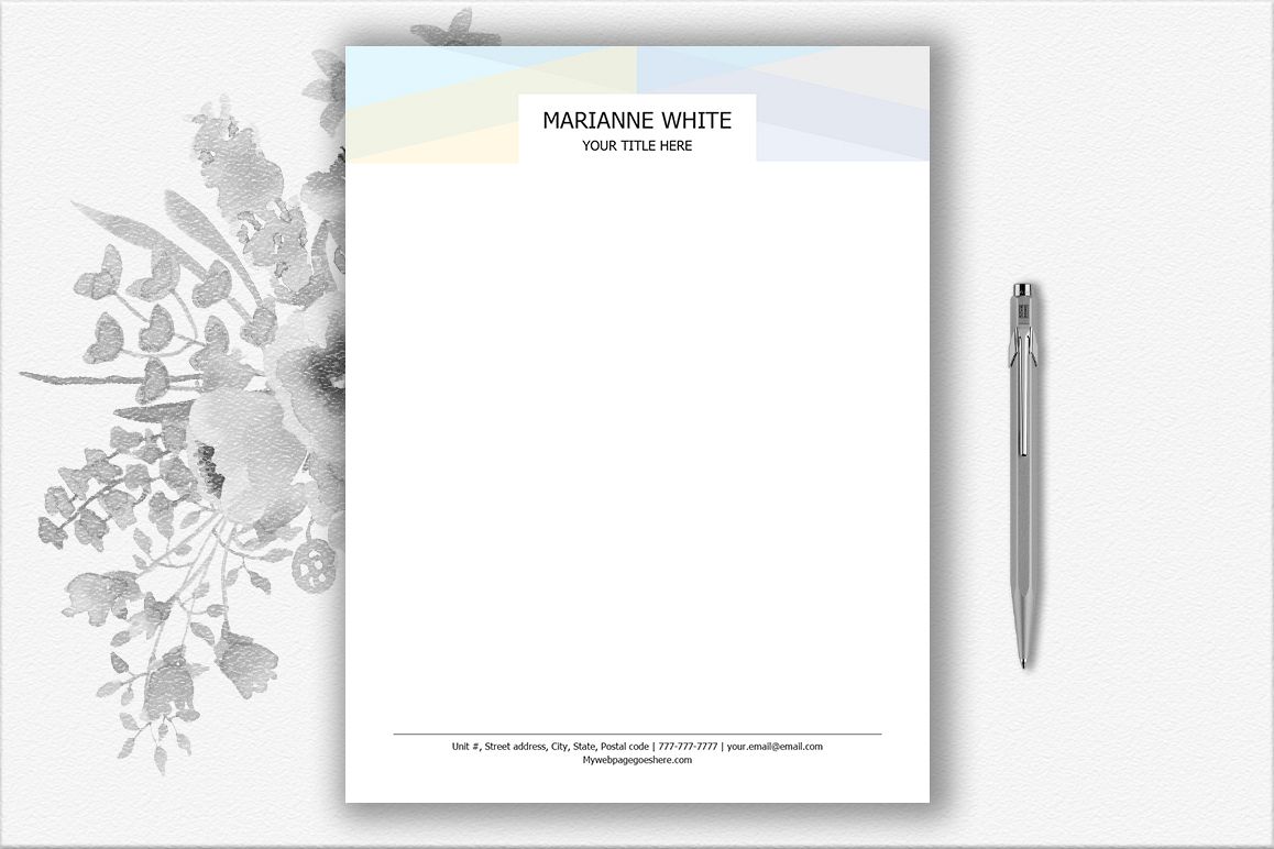 Letterhead Design Template example image 1