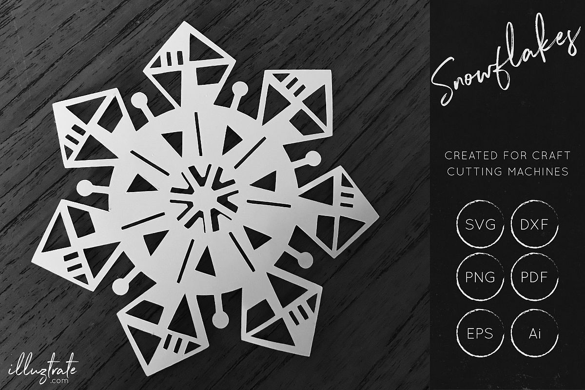 Snowflake SVG Cut File - Christmas SVG - Snowflakes example image 1