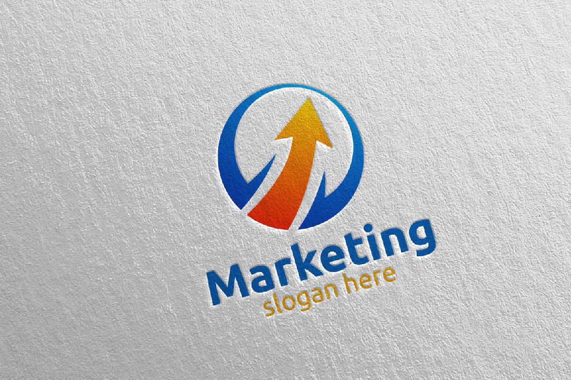 Marketing Financial Advisor Logo Design 28 example image 1