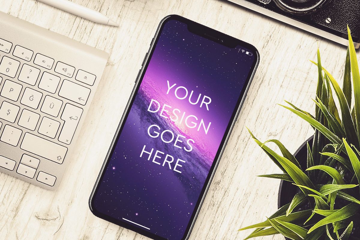 Apple iPhone X Mock-up #20 example image 1