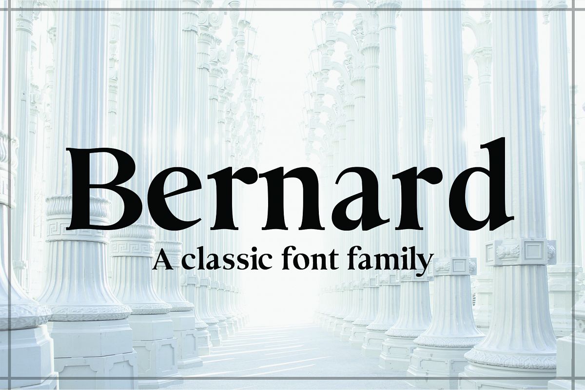 BERNARD, A Classic Typeface example image 1