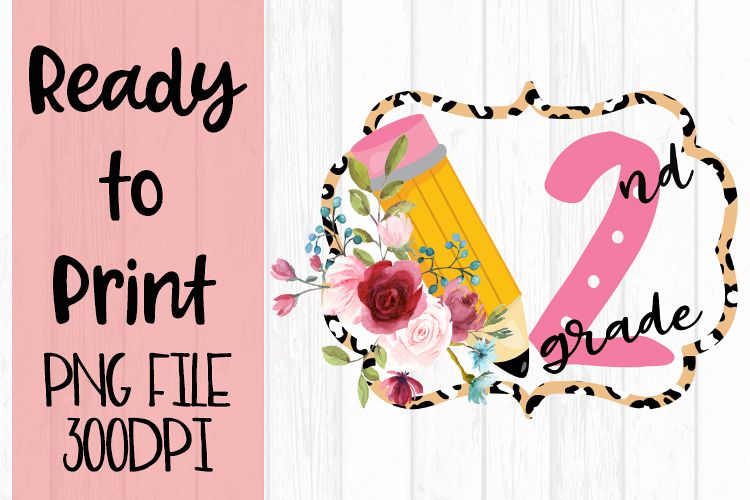 2nd Grade Leopard Frame Pencil Ready to Print example image 1