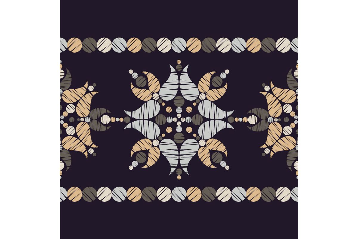 Paisley ornament. Set of 10 seamless patterns. example image 1