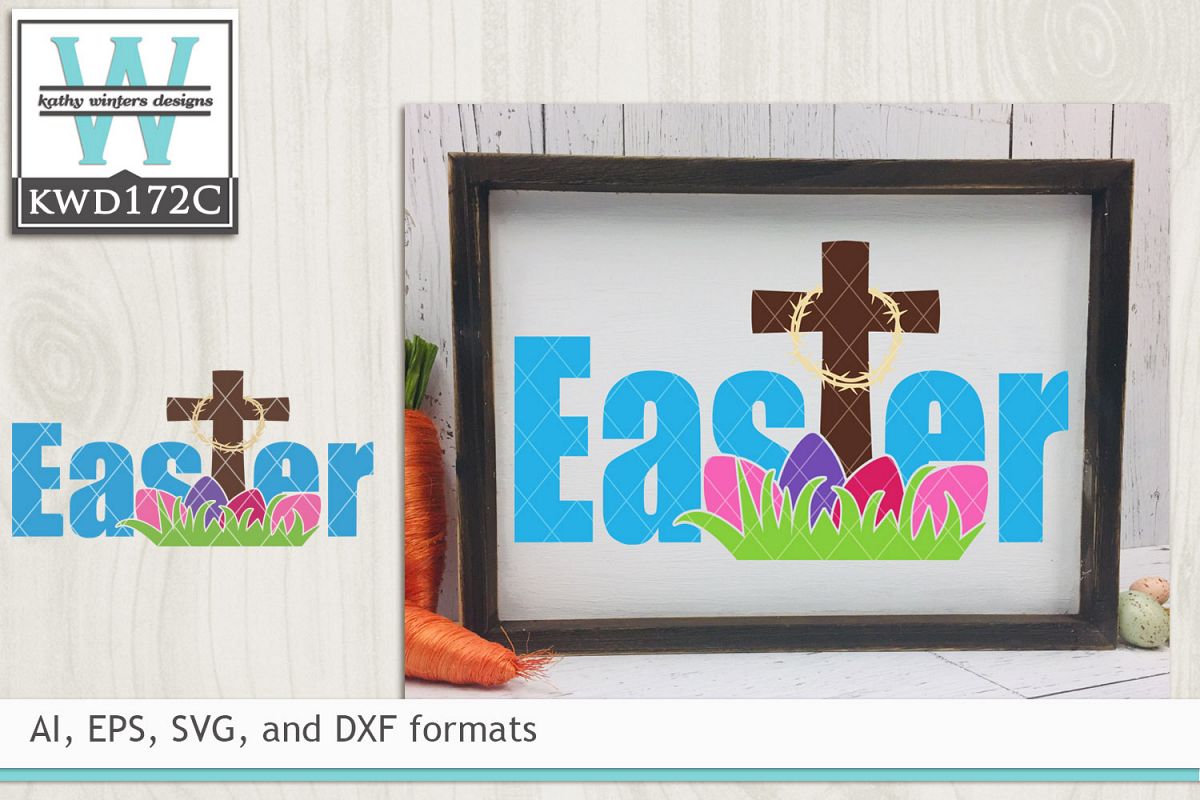 Easter SVG - Easter Cross example image 1
