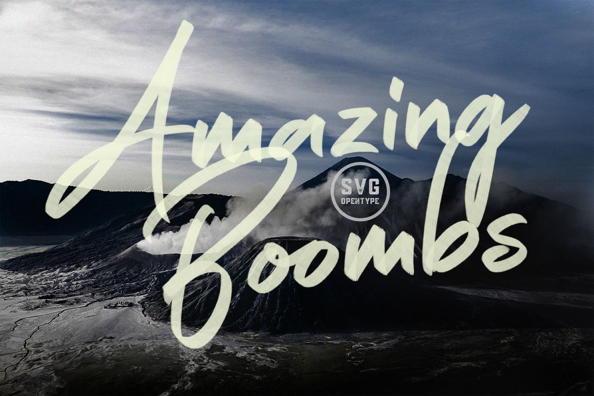 Amazing Boombs SVG Font example image 1