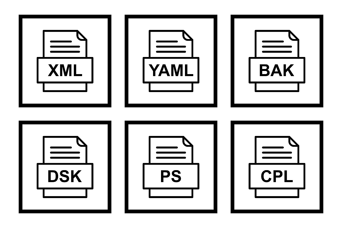 Set Of File Formats Icons example image 1