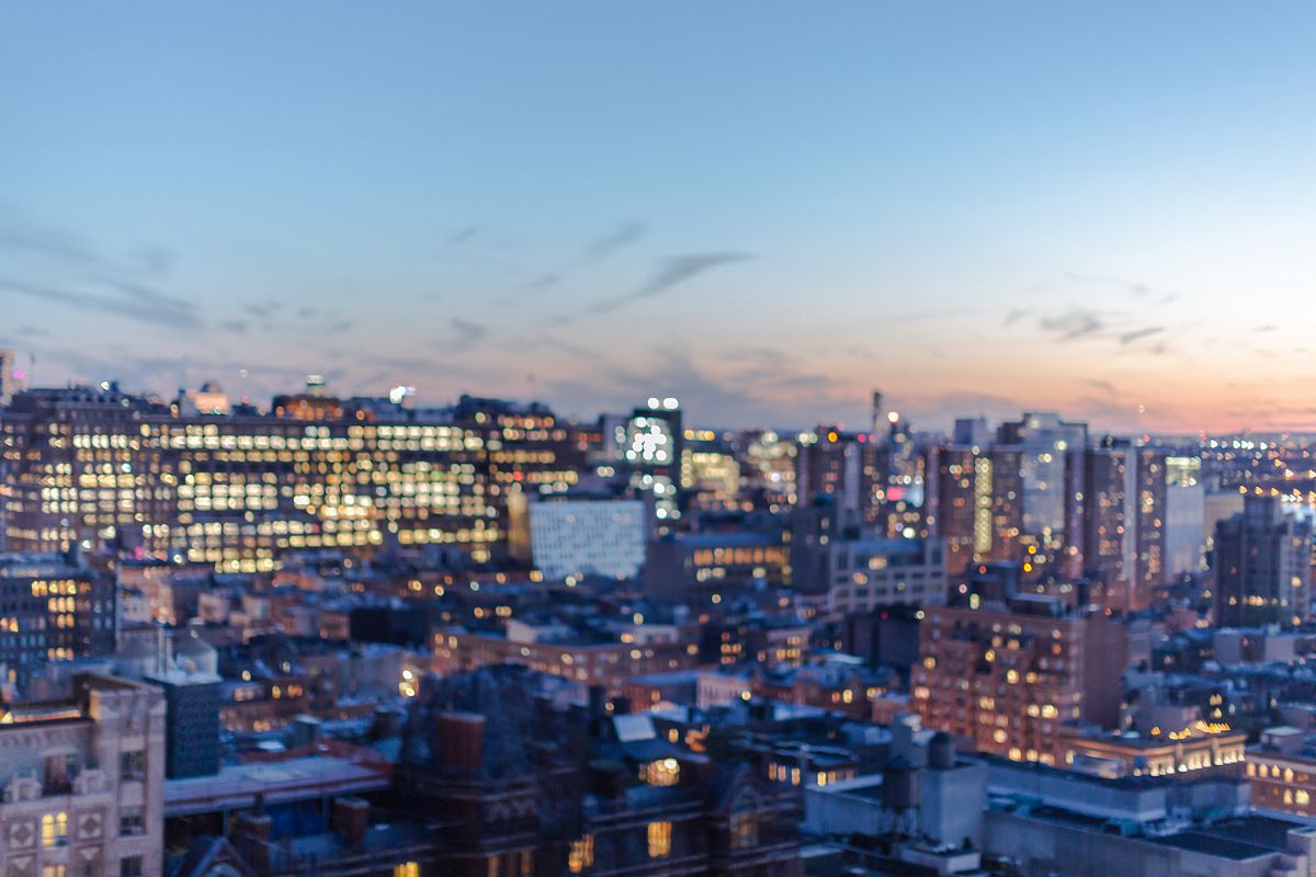 Blurred Manhattan aerial view example image 1