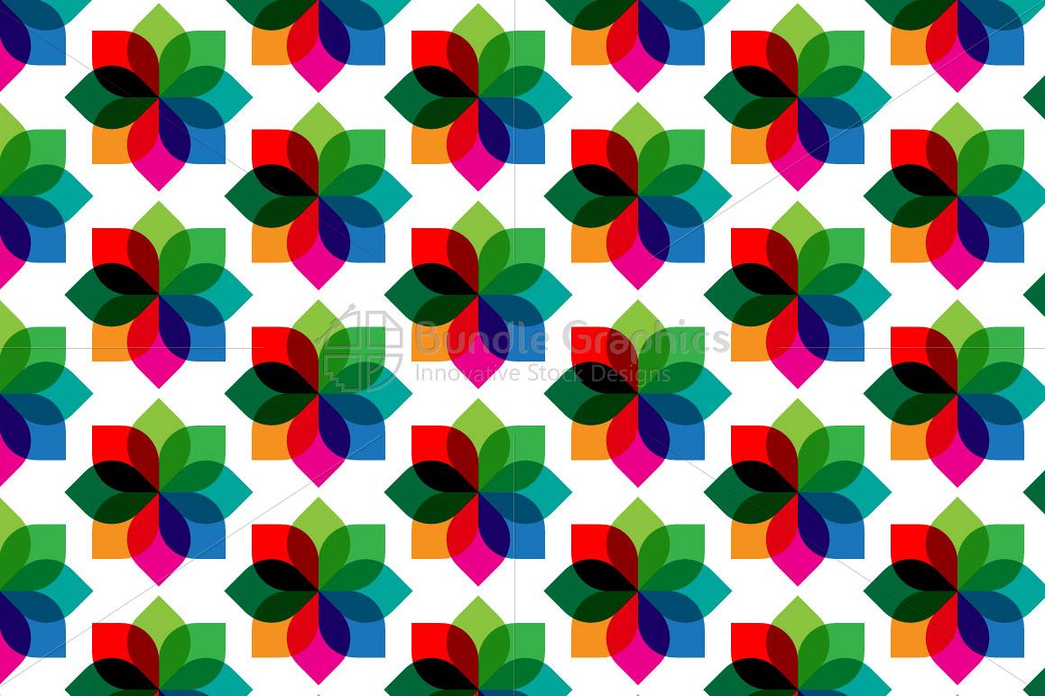 Abstract Geometrical Transparent Colorful Background example image 1