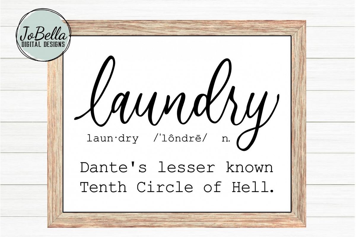 Funny Laundry Definition SVG and Printable example image 1