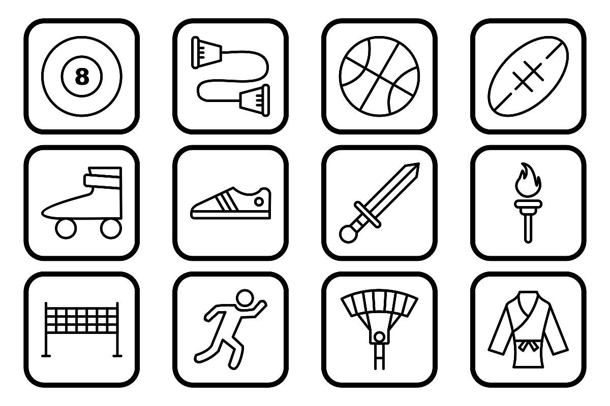 Set Of Sports And Game Icons example image 1