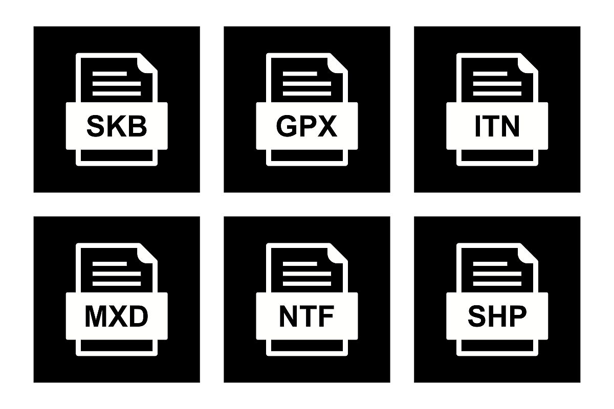 Set Of File Formats Icons example image 1