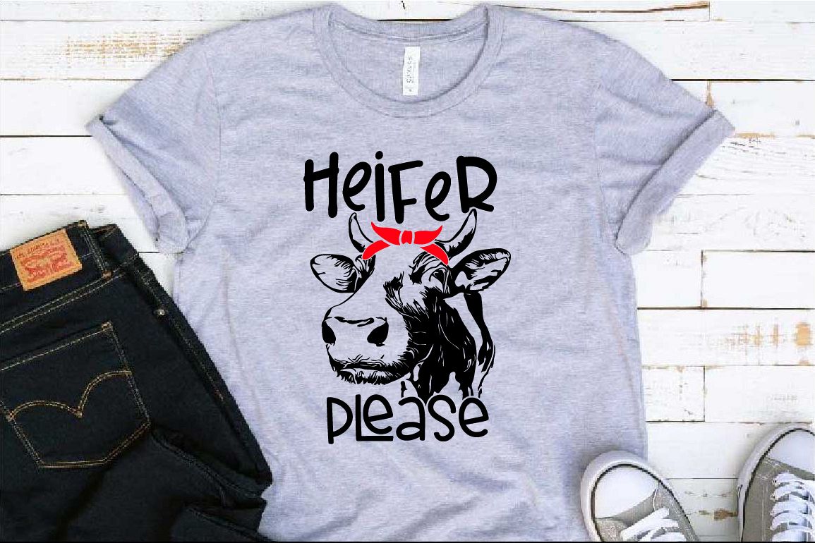 Heifer Please SVG cattle cow 1381s example image 1