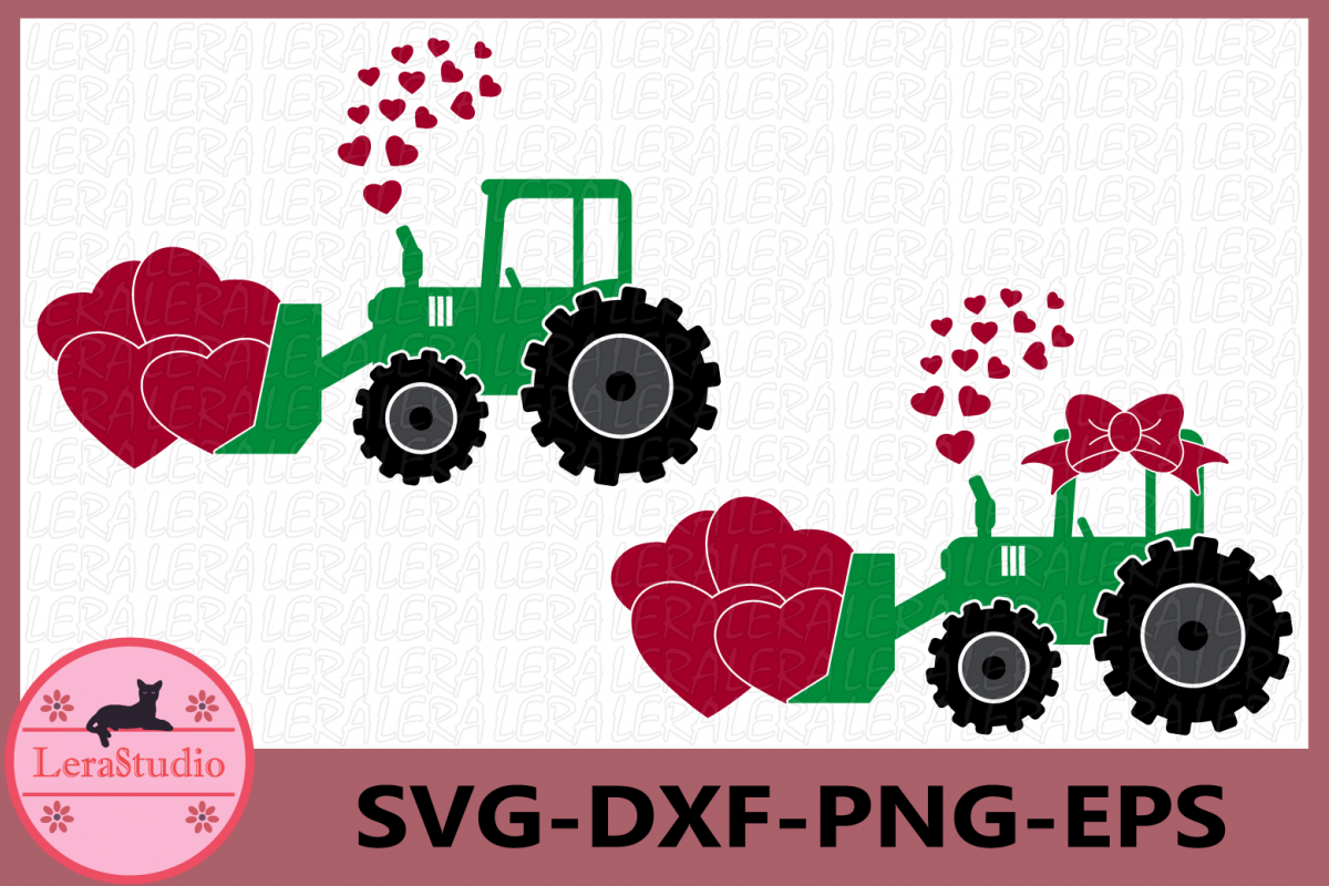 Download Tractor Love svg, Valentine Farm Tractor Svg, Valentines ...