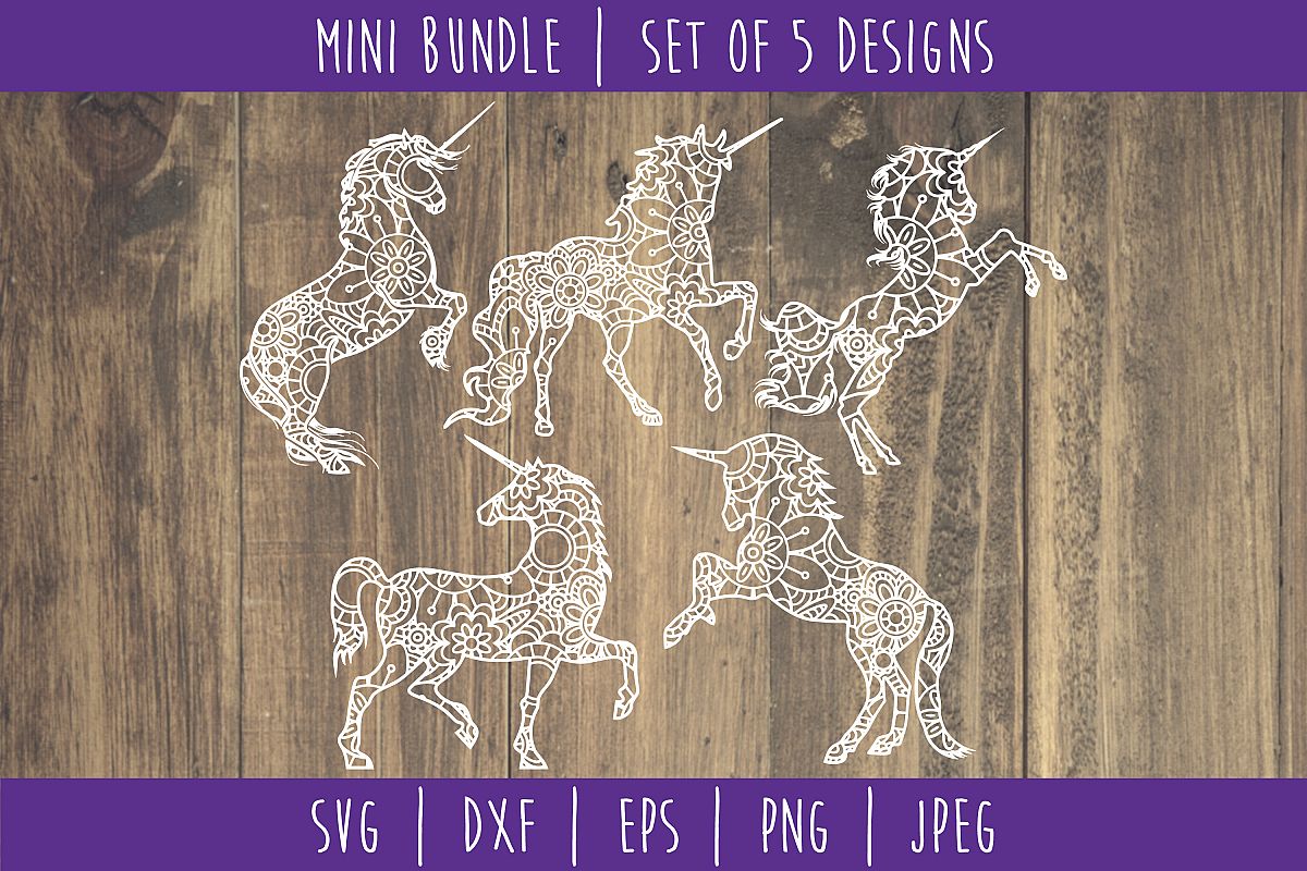 Download Cricut Unicorn Mandala Svg PSD Mockup Templates