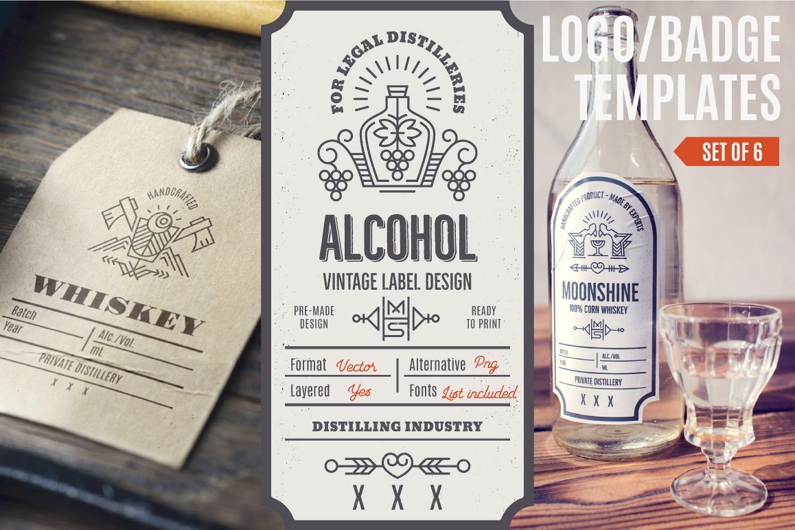 Distilling Industry: Vintage Labels example image 1