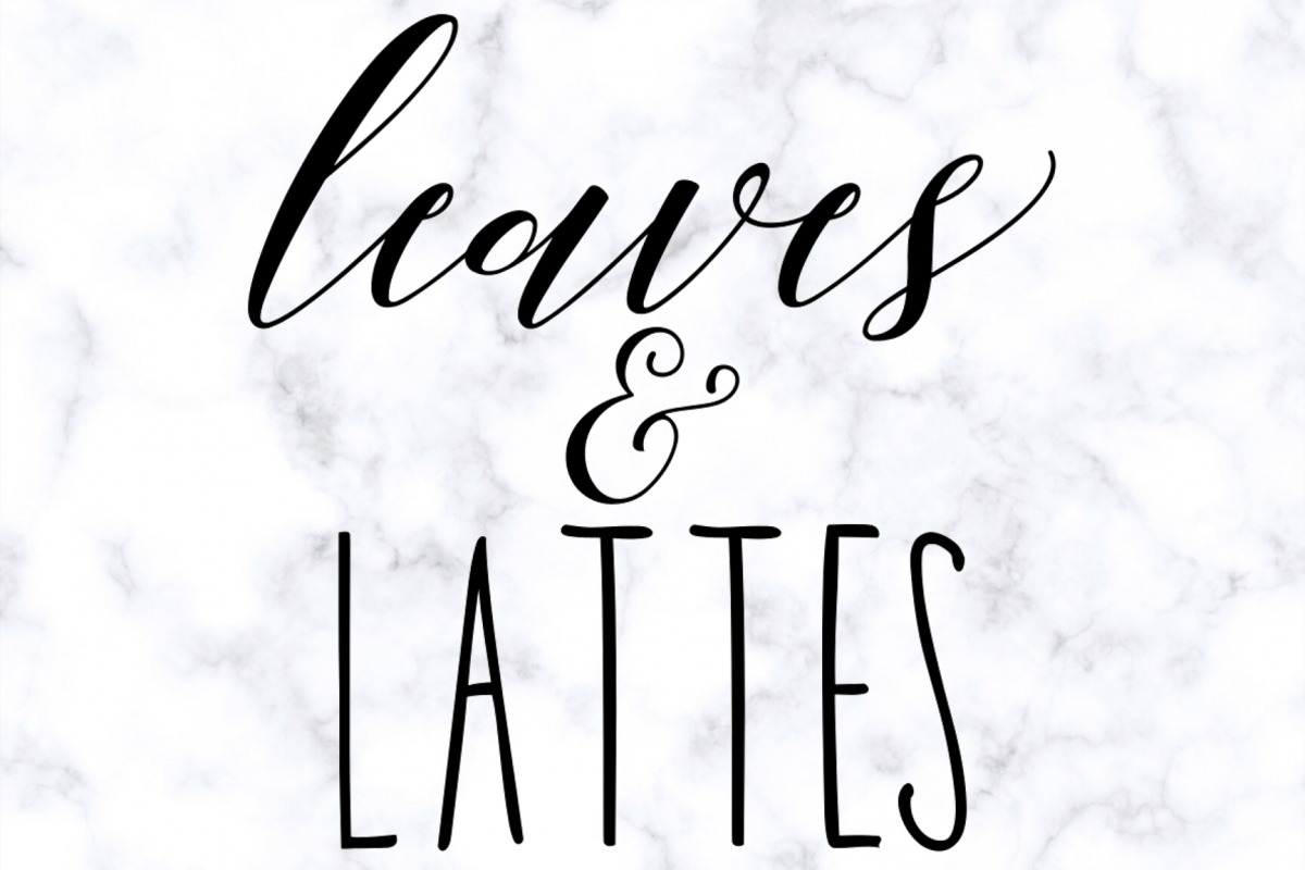 Leaves & Lattes Fall SVG Digital Cut File example image 1