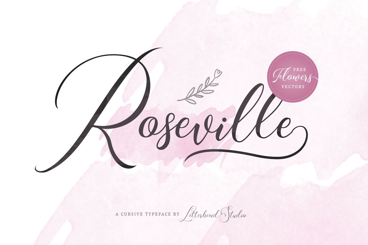 Roseville Script example image 1