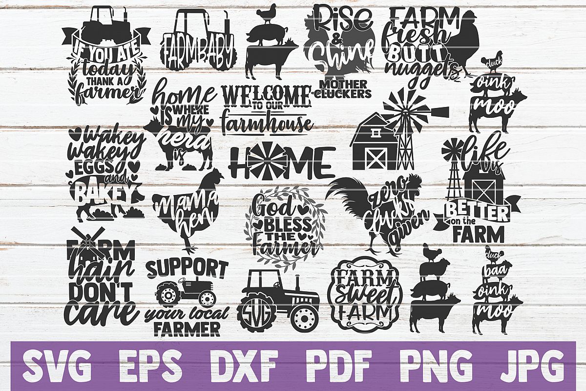 Download Farm Life Svg Bundle Svg Cut Files Commercial Use 271472 Cut Files Design Bundles