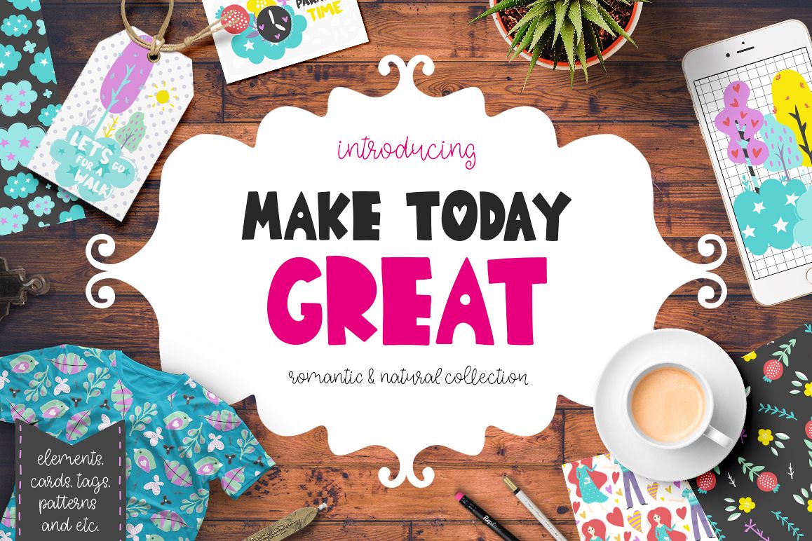 Make Today Great - Clipart Set example image 1
