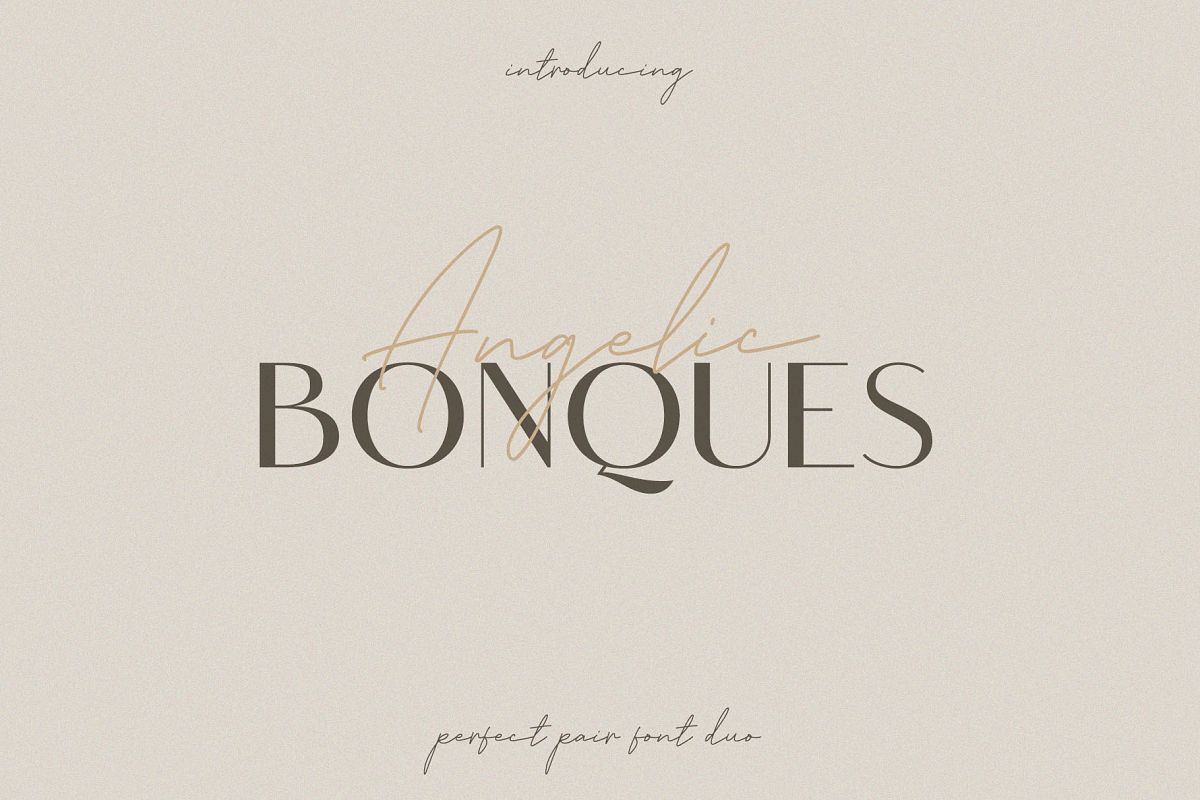Angelic Bonques - Font Duo example image 1