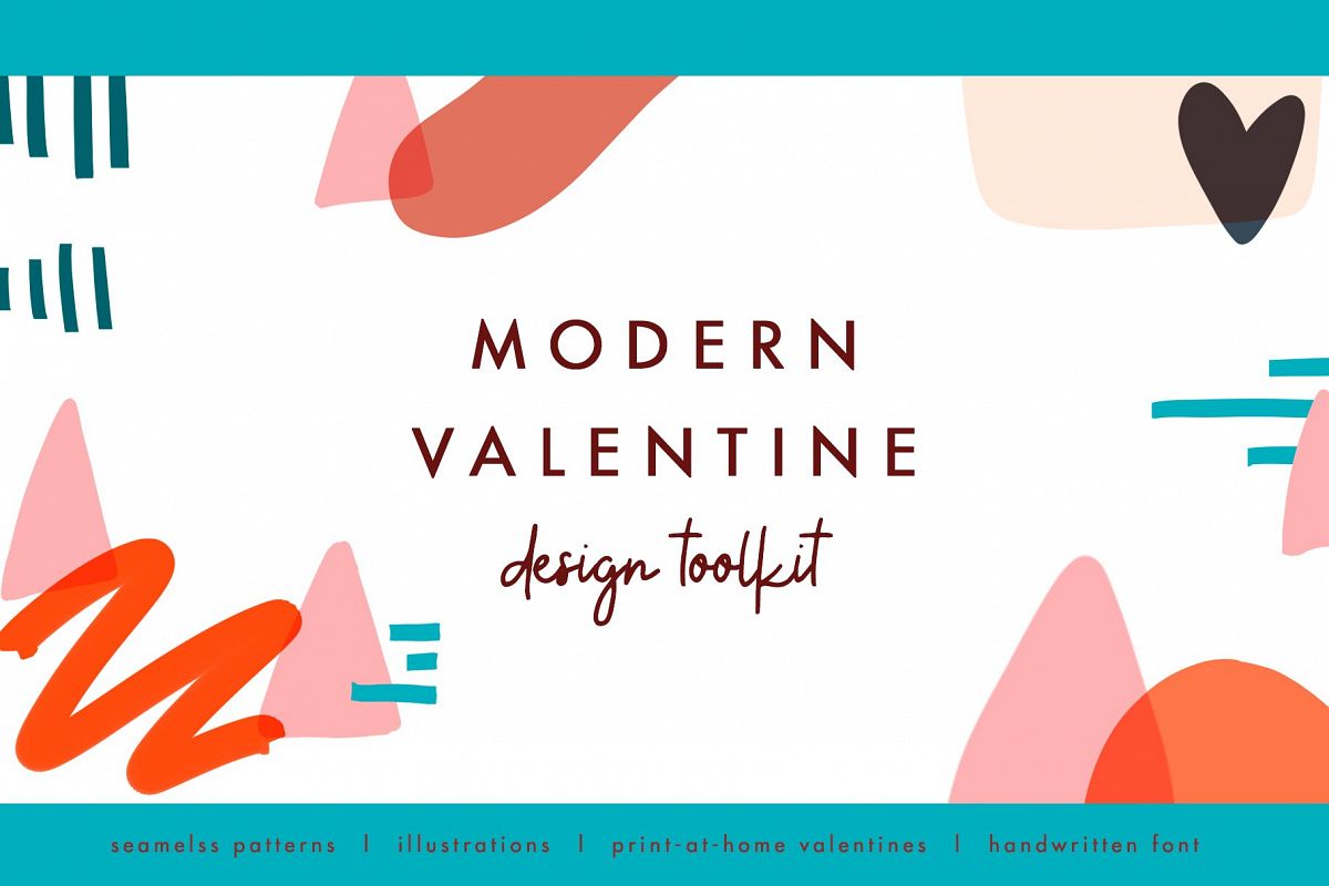 Modern Valentine - Design Toolkit example image 1