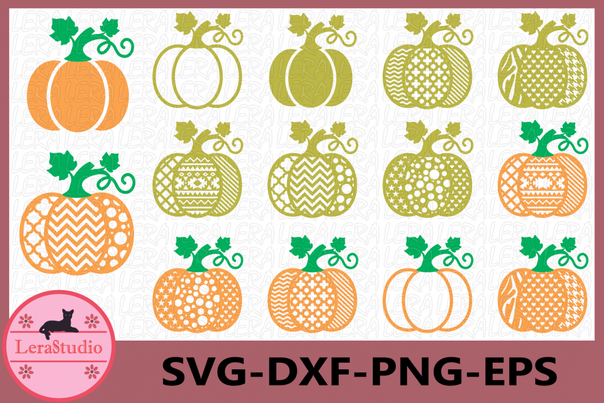 Pumpkin SVG, Halloween Pumpkin SVG File, Pumpkin Pattern svg example image 1