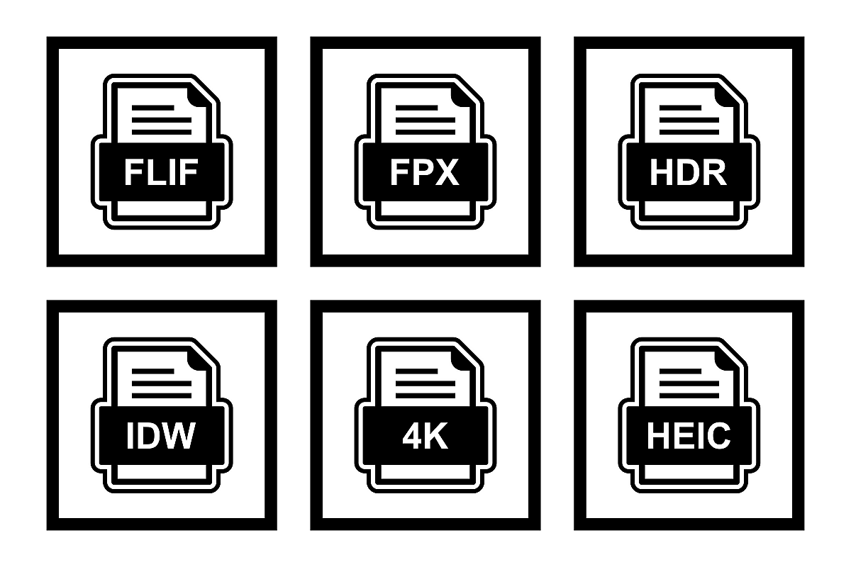 Set Of File Formats Icons example image 1
