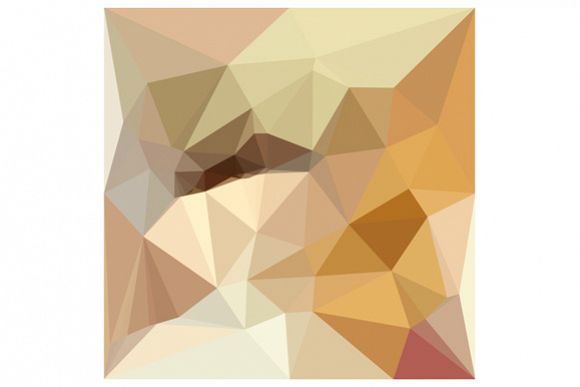 Corn Yellow Beige Abstract Low Polygon Background example image 1