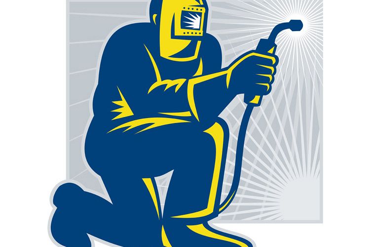 Welder Fabricator Welding Kneeling example image 1