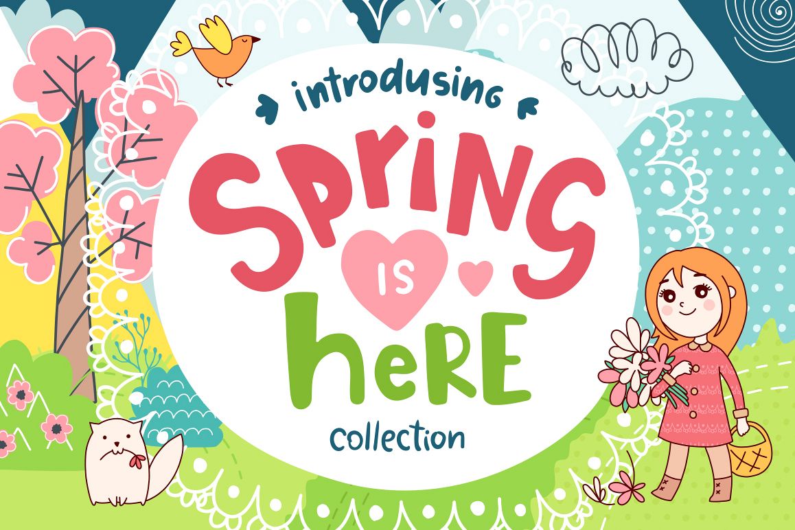 Spring is Here! Graphics & Patterns example image 1