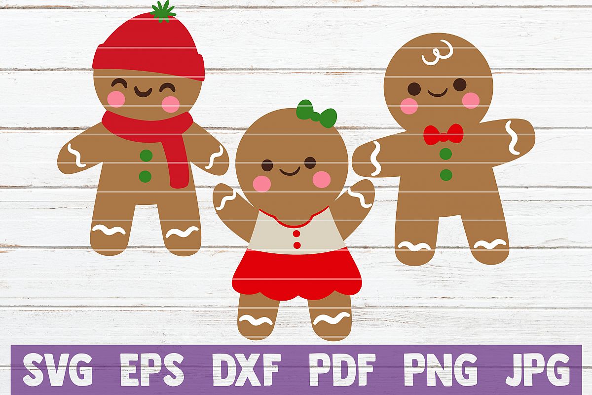 Gingerbread SVG Cut Files example image 1