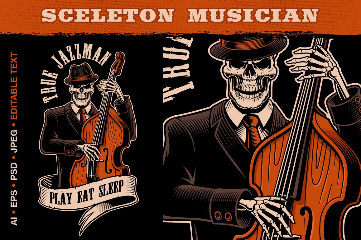 Skeleton Musician example image 1