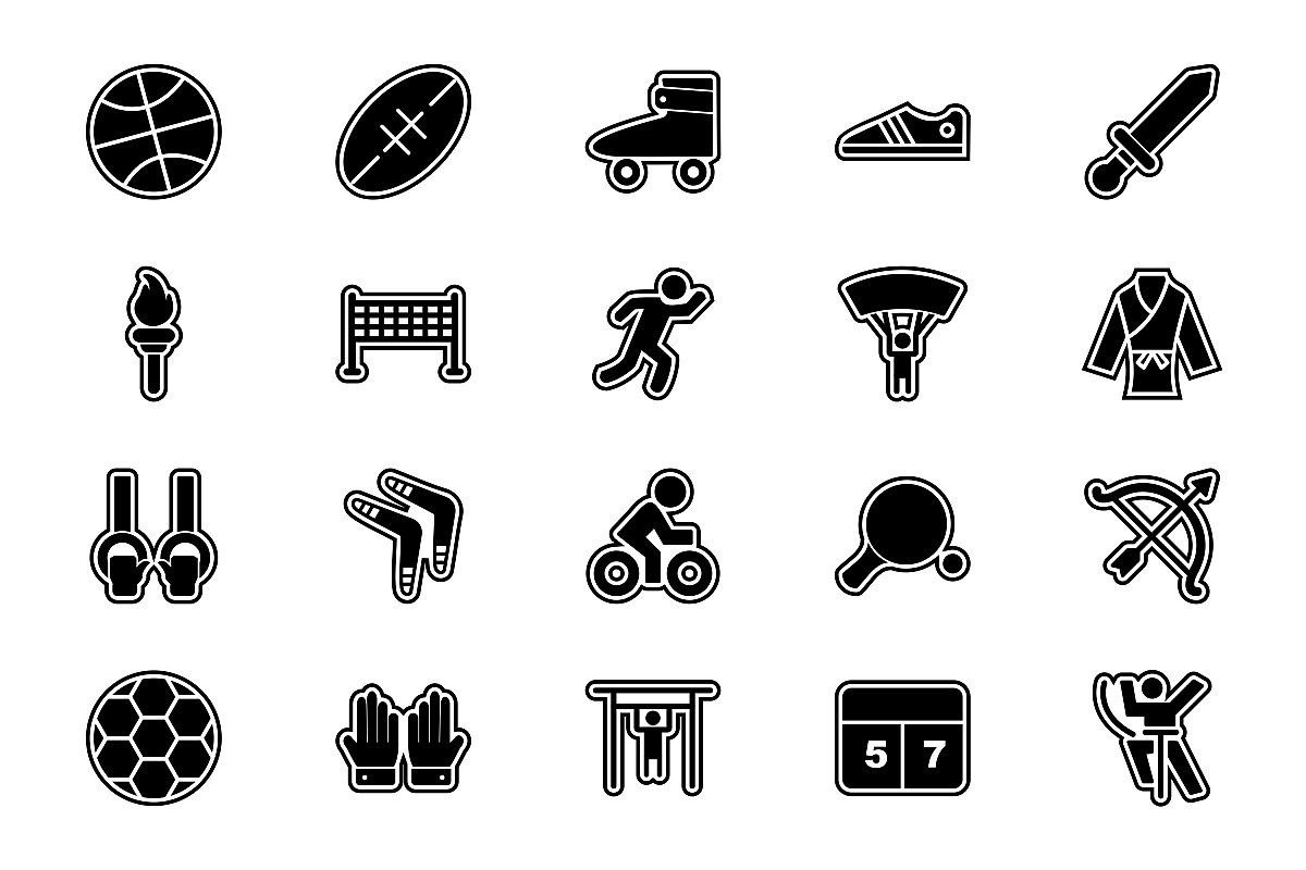 Set Of Sports And Game Icons example image 1