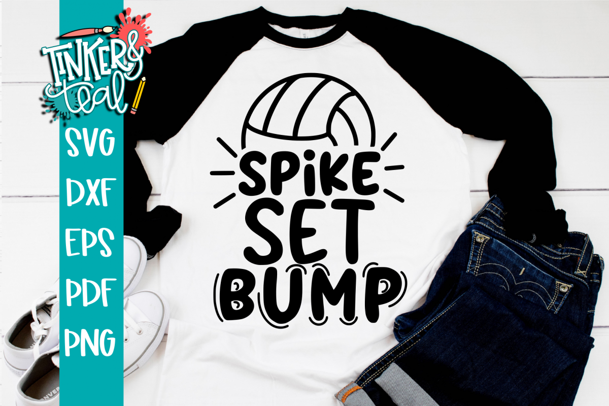 Bump Set Strike Volleyball SVG