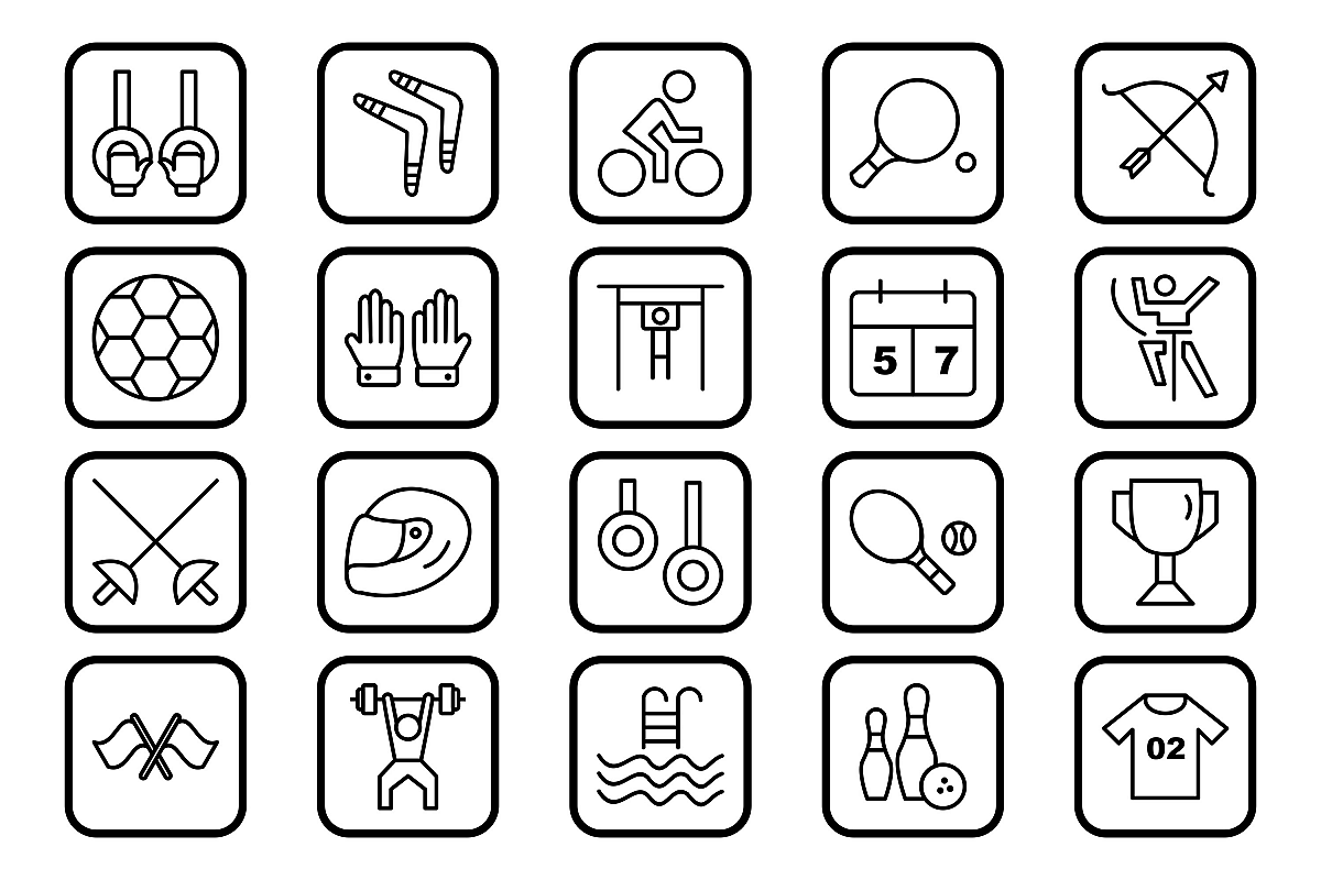 Set Of Sports And Game Icons example image 1