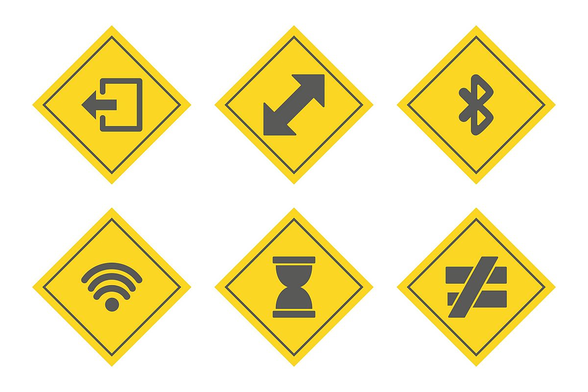 Set Of Basic Elements Icons example image 1