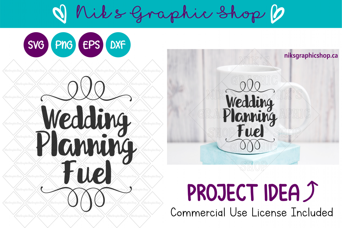 Wedding Fuel Svg, Wedding Svg, Wedding Mug Svg, Coffee Svg example image 1