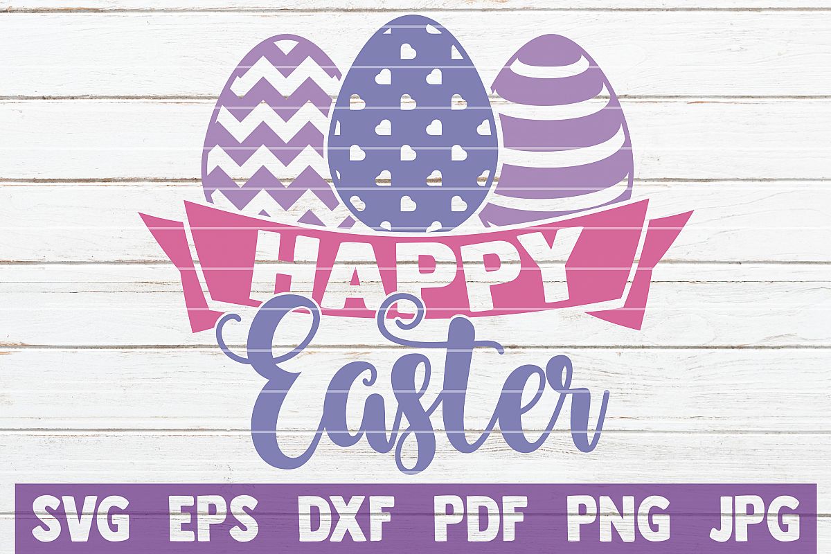 Happy Easter SVG Cut File example image 1