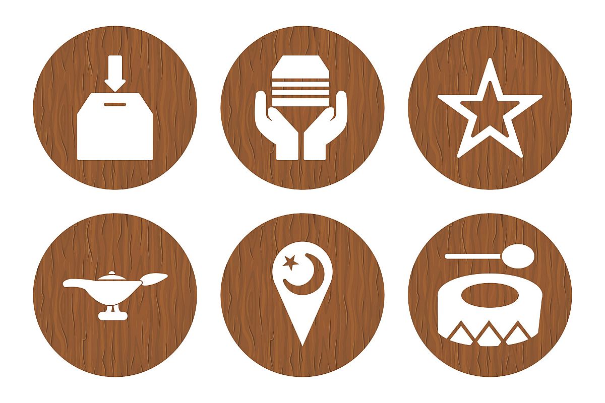 Set Of Ramadan Icons example image 1