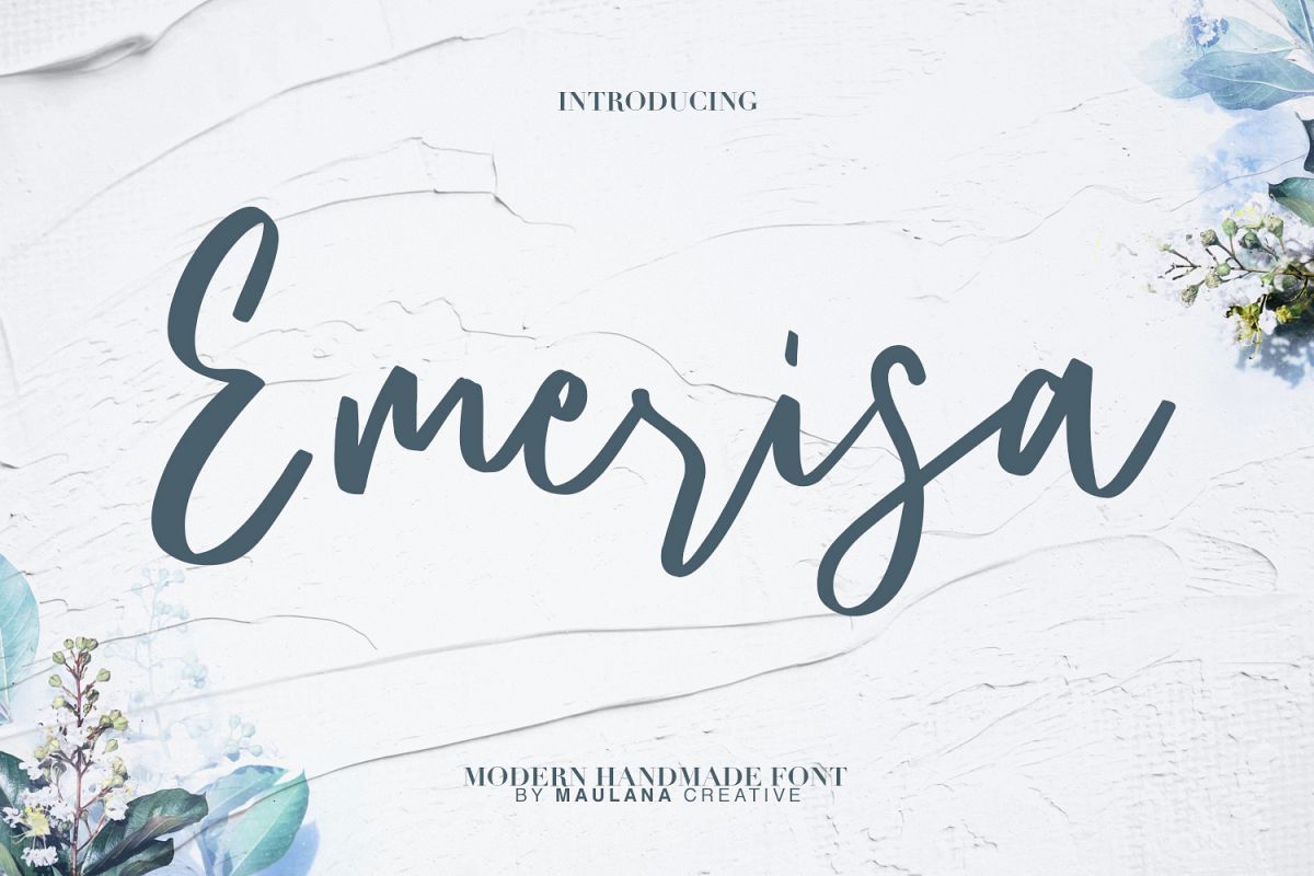 Emerisa Modern Brush Script example image 1