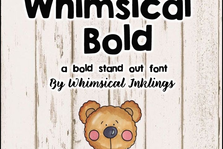 Whimsical Bold Font example image 1